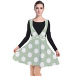 Polk Dots Seamless Pattern Plunge Pinafore Dress