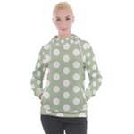 Polk Dots Seamless Pattern Women s Hooded Pullover