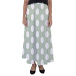 Polk Dots Seamless Pattern Flared Maxi Skirt