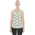 Polk Dots Seamless Pattern Piece Up Tank Top