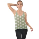 Polk Dots Seamless Pattern Chiffon Cami