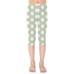 Polk Dots Seamless Pattern Kids  Capri Leggings 