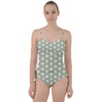 Polk Dots Seamless Pattern Sweetheart Tankini Set