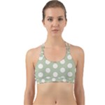 Polk Dots Seamless Pattern Back Web Sports Bra