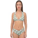 Polk Dots Seamless Pattern Double Strap Halter Bikini Set