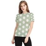 Polk Dots Seamless Pattern Women s Short Sleeve Rash Guard