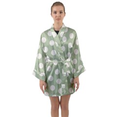 Long Sleeve Satin Kimono 