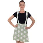 Polk Dots Seamless Pattern Velvet Suspender Skater Skirt