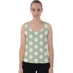 Polk Dots Seamless Pattern Velvet Tank Top