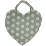 Polk Dots Seamless Pattern Giant Heart Shaped Tote