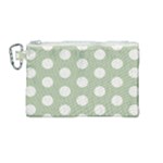 Polk Dots Seamless Pattern Canvas Cosmetic Bag (Medium)