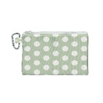 Polk Dots Seamless Pattern Canvas Cosmetic Bag (Small)