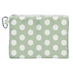 Polk Dots Seamless Pattern Canvas Cosmetic Bag (XL)