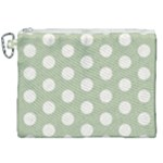 Polk Dots Seamless Pattern Canvas Cosmetic Bag (XXL)