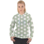 Polk Dots Seamless Pattern Women s Overhead Hoodie