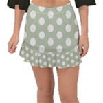 Polk Dots Seamless Pattern Fishtail Mini Chiffon Skirt