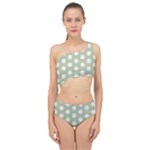 Polk Dots Seamless Pattern Spliced Up Two Piece Swimsuit