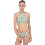 Polk Dots Seamless Pattern Halter Bikini Set