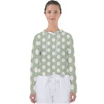 Polk Dots Seamless Pattern Women s Slouchy Sweat