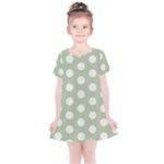 Polk Dots Seamless Pattern Kids  Simple Cotton Dress