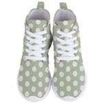 Polk Dots Seamless Pattern Women s Lightweight High Top Sneakers