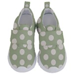 Polk Dots Seamless Pattern Kids  Velcro No Lace Shoes