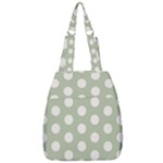 Polk Dots Seamless Pattern Center Zip Backpack