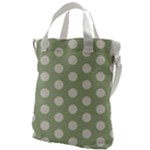 Polk Dots Seamless Pattern Canvas Messenger Bag