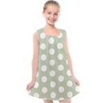 Polk Dots Seamless Pattern Kids  Cross Back Dress