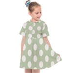 Polk Dots Seamless Pattern Kids  Sailor Dress