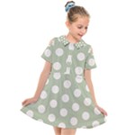 Polk Dots Seamless Pattern Kids  Short Sleeve Shirt Dress