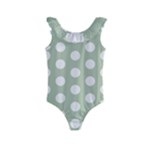 Polk Dots Seamless Pattern Kids  Frill Swimsuit