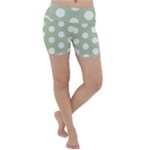 Polk Dots Seamless Pattern Lightweight Velour Yoga Shorts