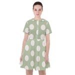 Polk Dots Seamless Pattern Sailor Dress