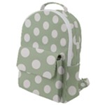 Polk Dots Seamless Pattern Flap Pocket Backpack (Small)