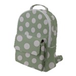 Polk Dots Seamless Pattern Flap Pocket Backpack (Large)