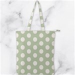 Polk Dots Seamless Pattern Double Zip Up Tote Bag