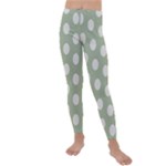 Polk Dots Seamless Pattern Kids  Lightweight Velour Leggings