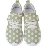 Polk Dots Seamless Pattern Men s Velcro Strap Shoes