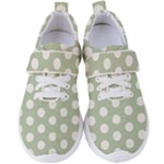 Polk Dots Seamless Pattern Women s Velcro Strap Shoes