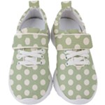 Polk Dots Seamless Pattern Kids  Velcro Strap Shoes