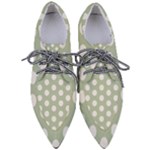 Polk Dots Seamless Pattern Pointed Oxford Shoes