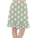 Polk Dots Seamless Pattern Fishtail Chiffon Skirt