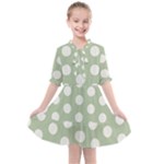 Polk Dots Seamless Pattern Kids  All Frills Chiffon Dress