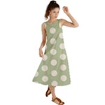 Polk Dots Seamless Pattern Summer Maxi Dress