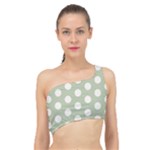 Polk Dots Seamless Pattern Spliced Up Bikini Top 