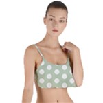 Polk Dots Seamless Pattern Layered Top Bikini Top 