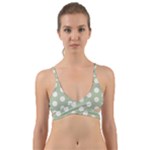 Polk Dots Seamless Pattern Wrap Around Bikini Top