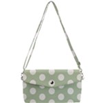 Polk Dots Seamless Pattern Removable Strap Clutch Bag