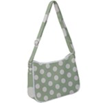 Polk Dots Seamless Pattern Zip Up Shoulder Bag